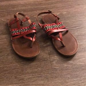Brown sandals